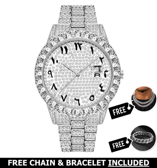 Jade Iced Out Watch