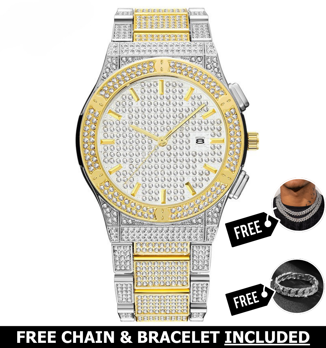 Iris Iced Out Watch