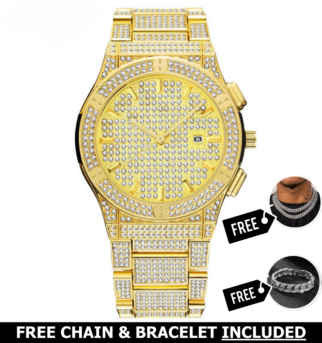 Iris Iced Out Watch