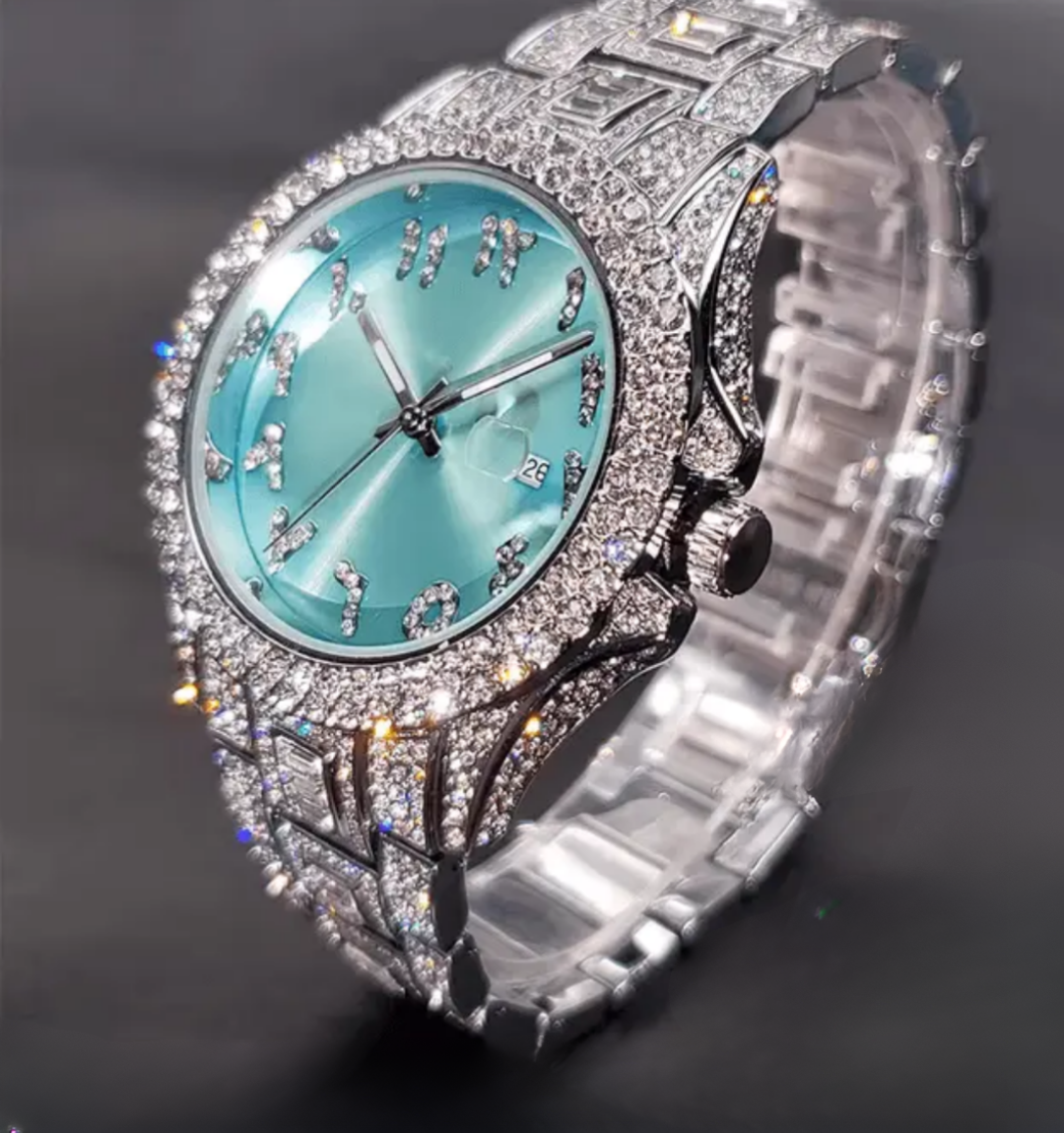 Presidential Arabic Dial Iced Out Watch