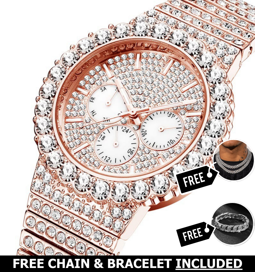 Celestial Iced Out Watch