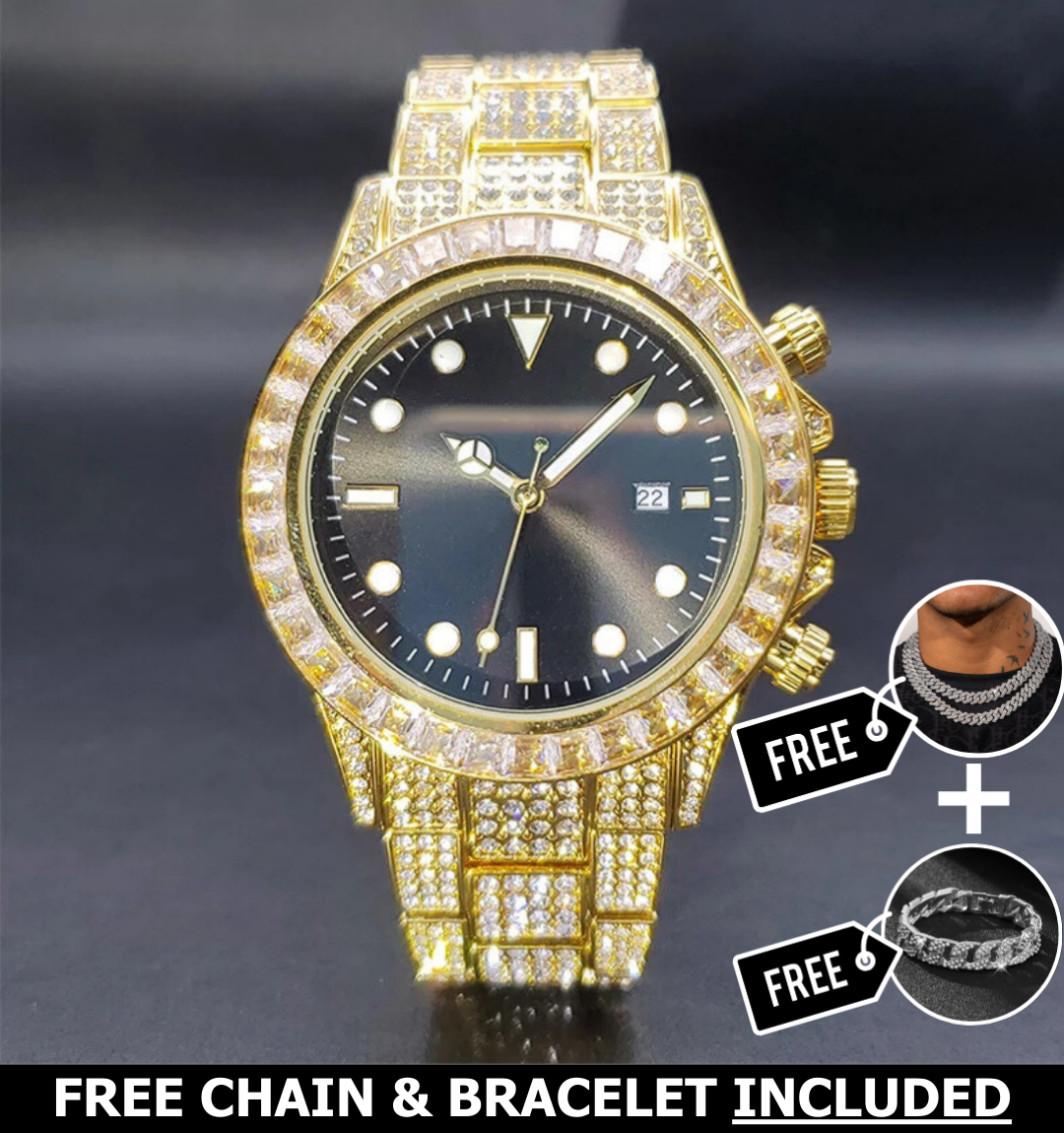 Noir Baguette Watch