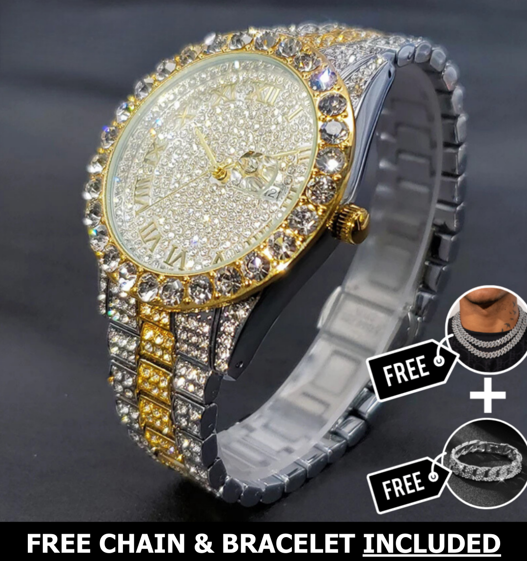 Khalil Classic Iced Out Watch