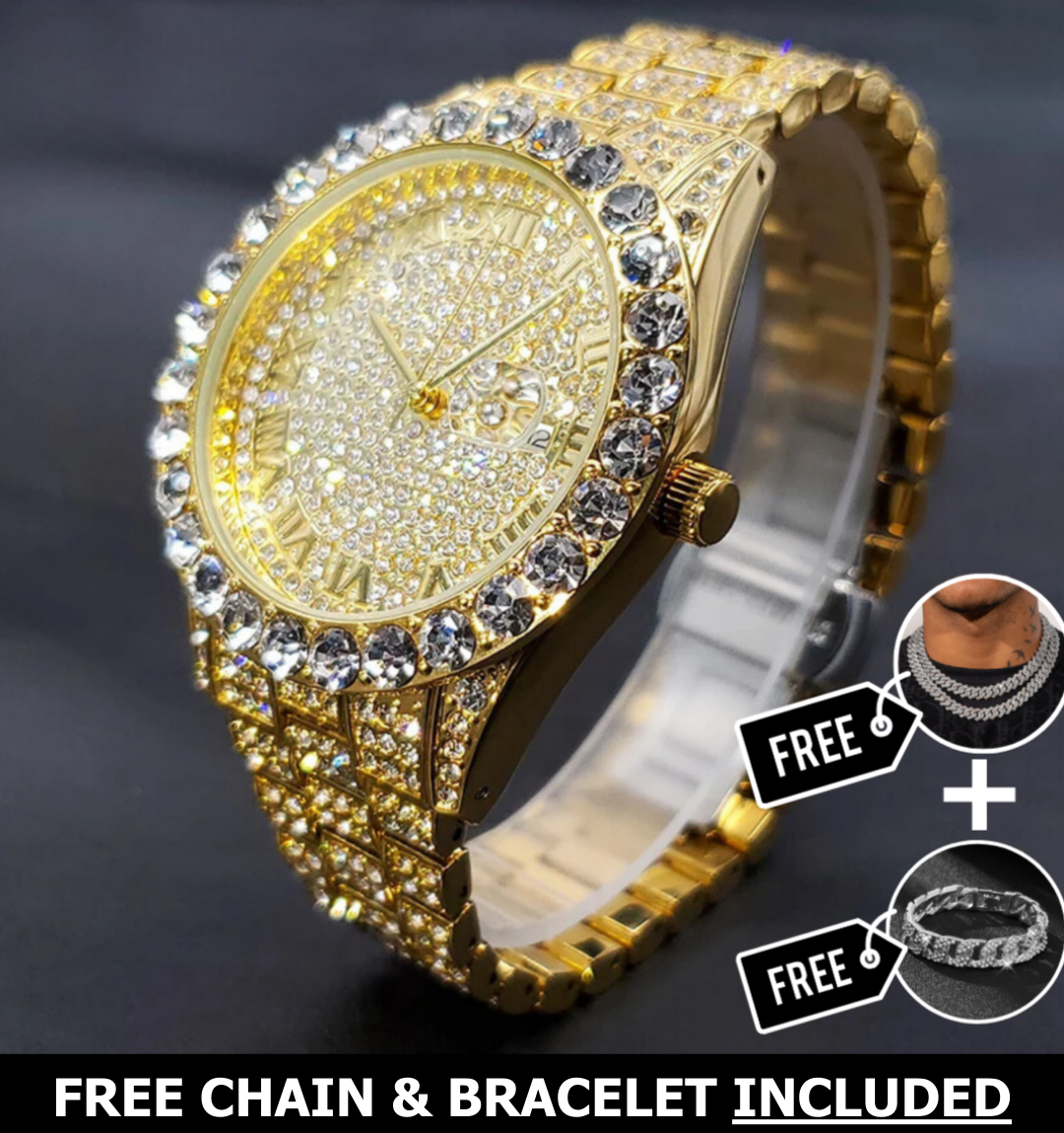 Khalil Classic Iced Out Watch