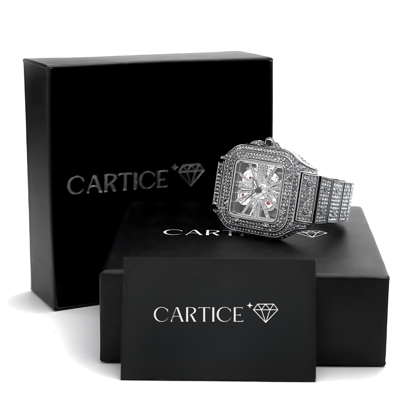 Skeleton VVS Iced Out Watch