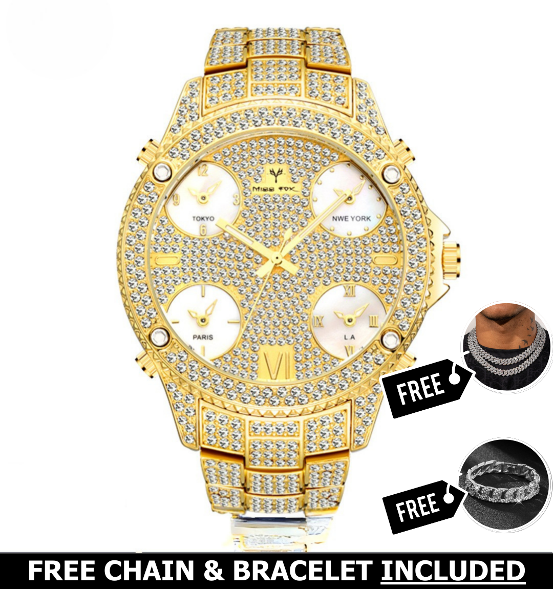Marseille Iced Out Watch