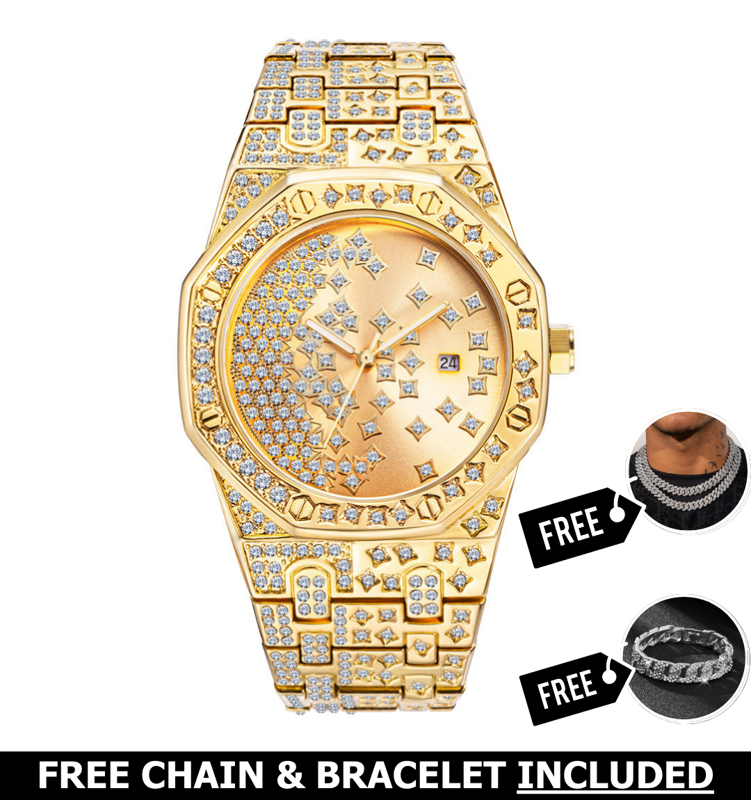 Phantom Iced Out Watch
