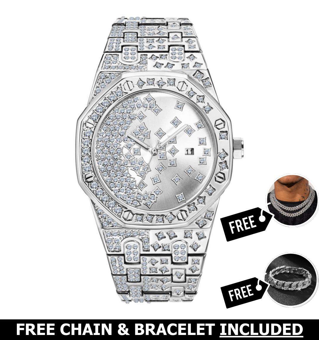 Phantom Iced Out Watch