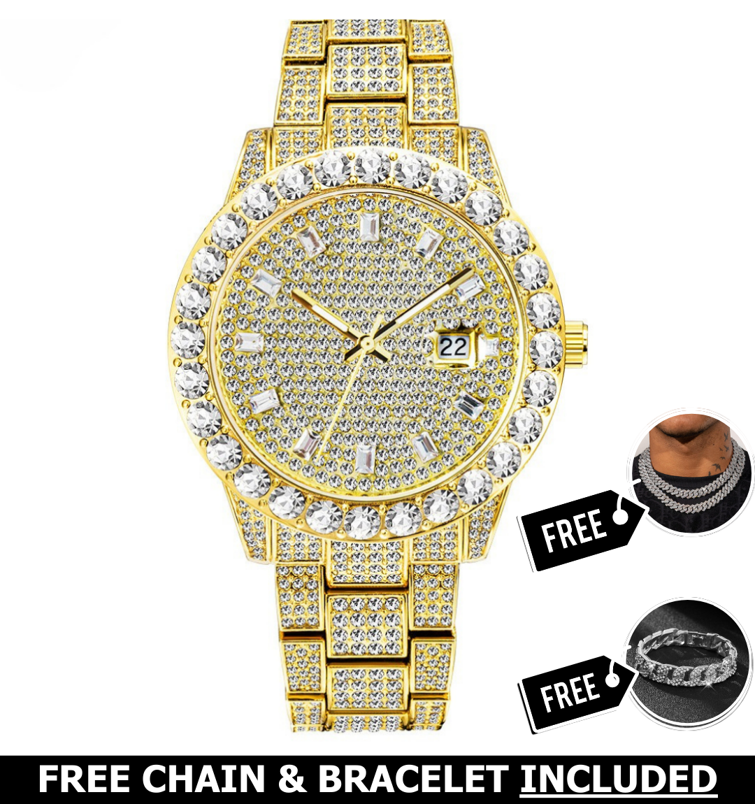 Ares Iced Out Watch