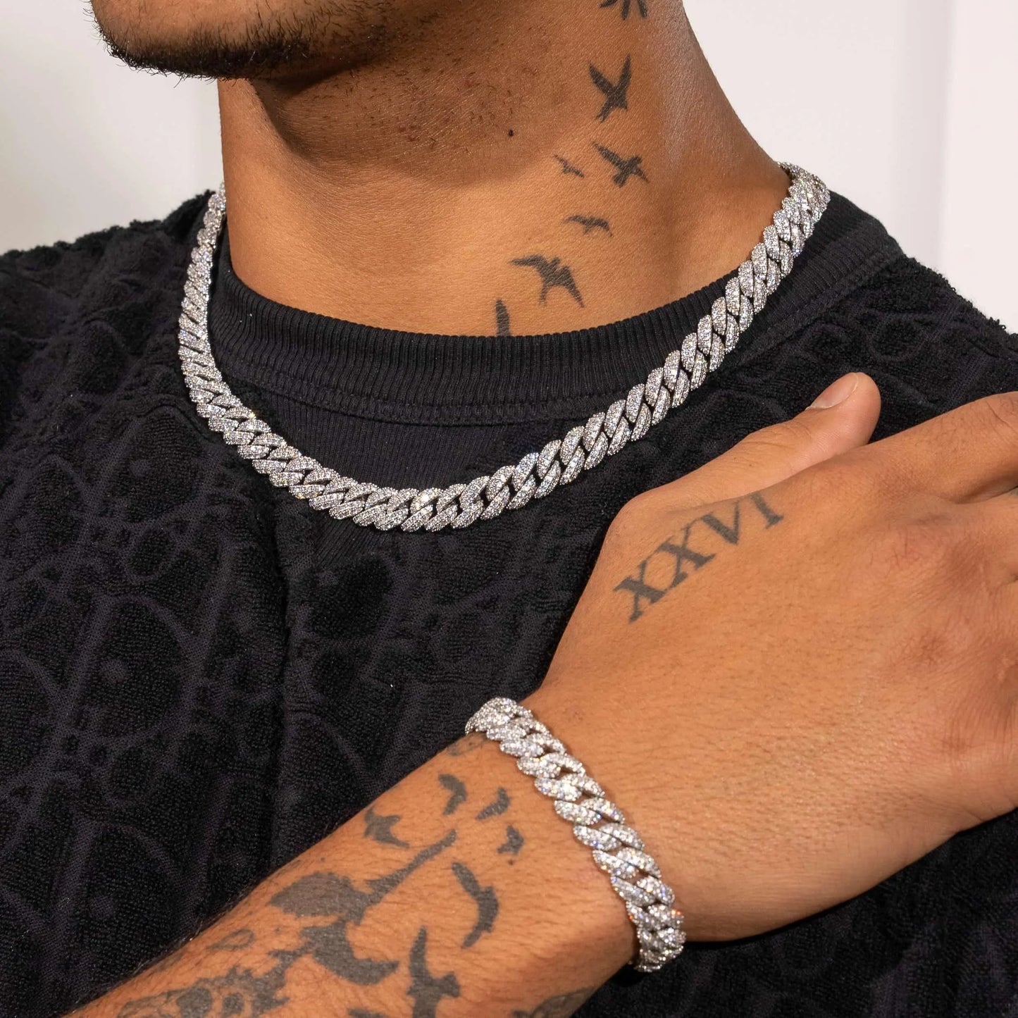 9mm Iced Cuban Link Chain
