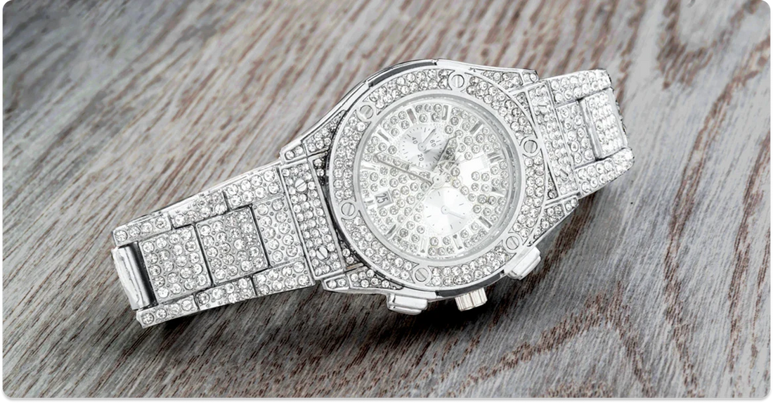 iced out watch for men
