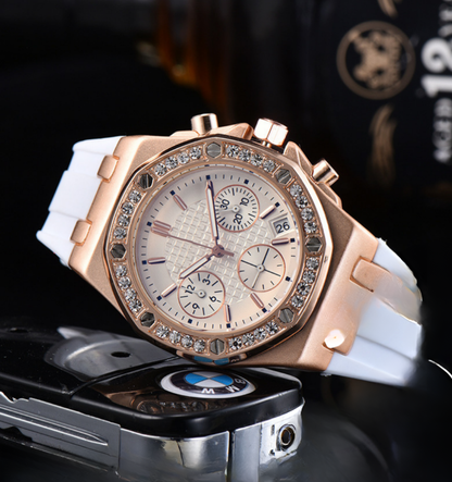 Royale Ice Bezel Chronograph Watch