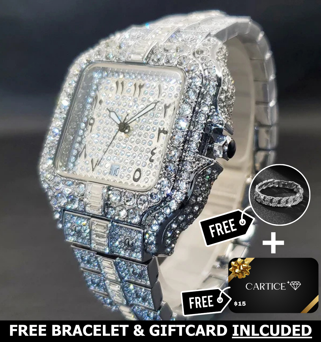 Arabic VVS Iced Out Watch
