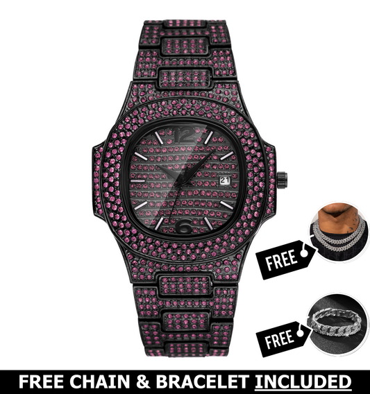 Petal Iced Out Watch