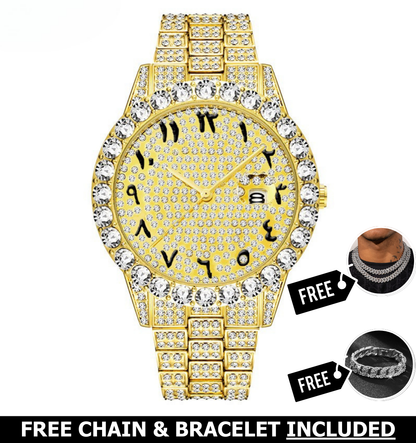 Jade Iced Out Watch