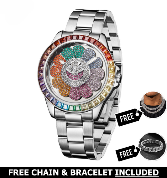 Limited Edition Flower Baguette Watch