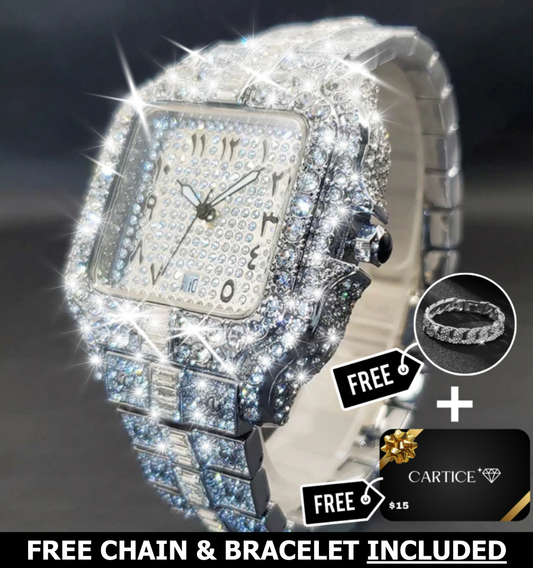 Arabic VVS Iced Out Watch