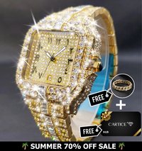 Cartice Arabic Iced Out Watch