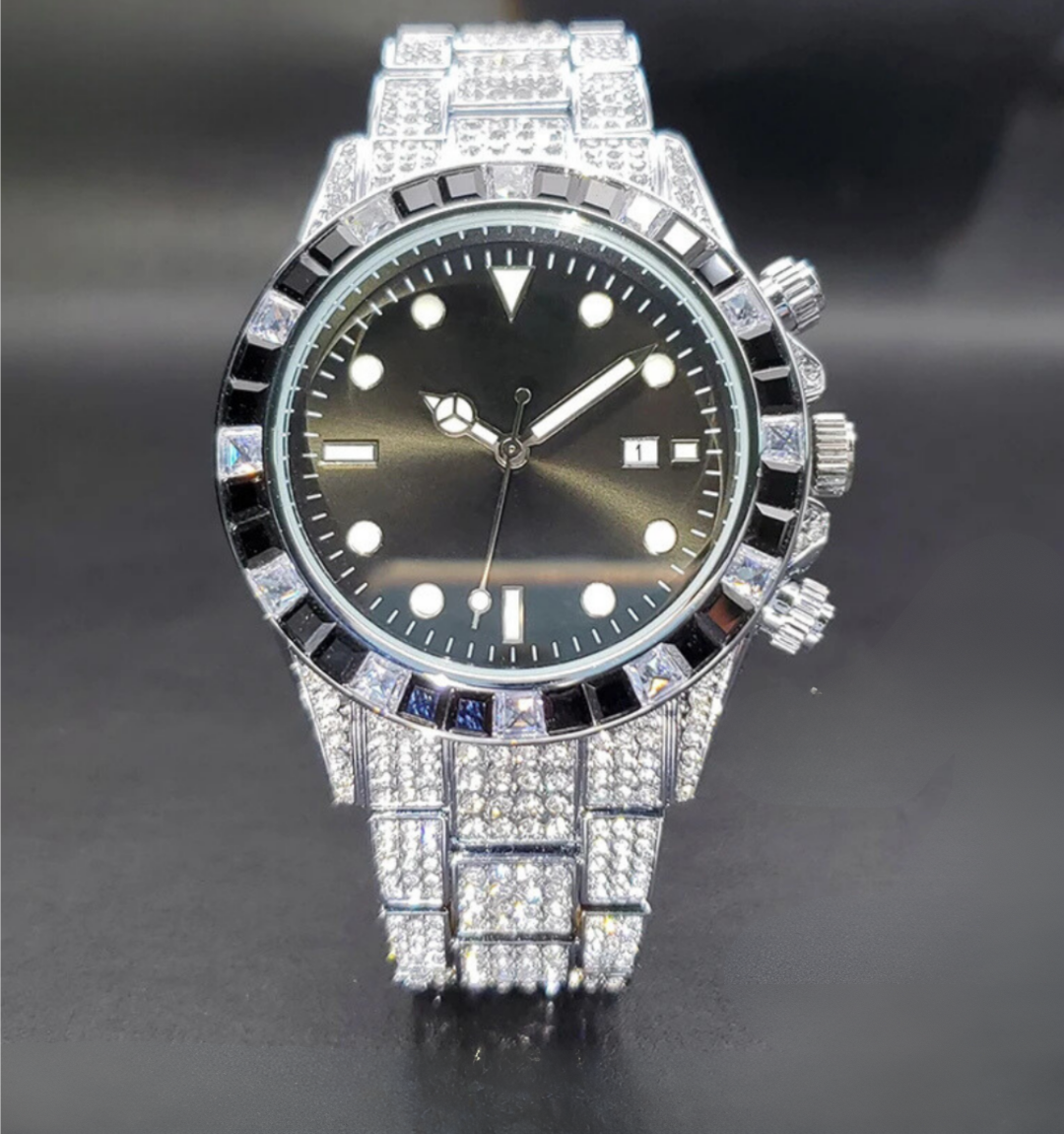 Noir Baguette Watch