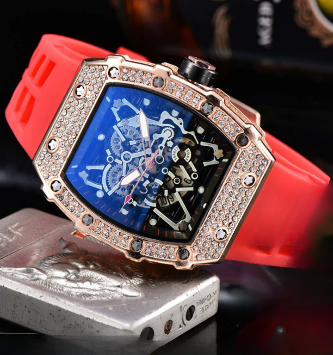 Infinity Skeleton Ice Watch
