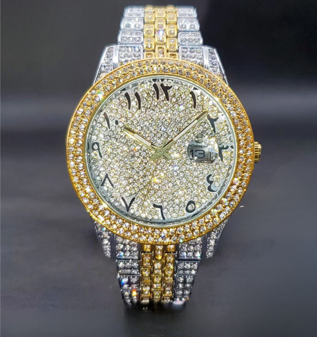 Nove Arabic Iced Out Watch