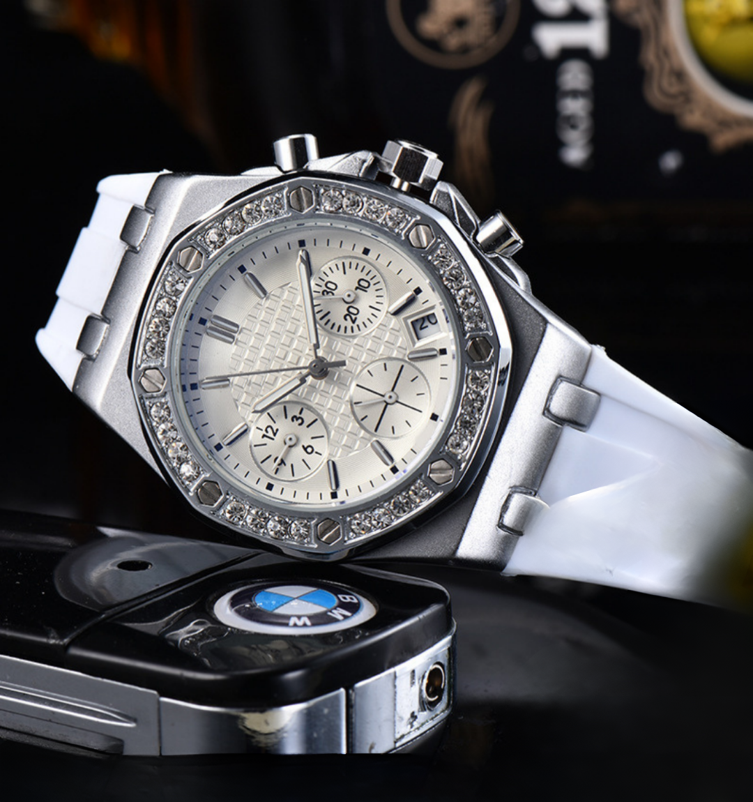 Royale Ice Bezel Chronograph Watch