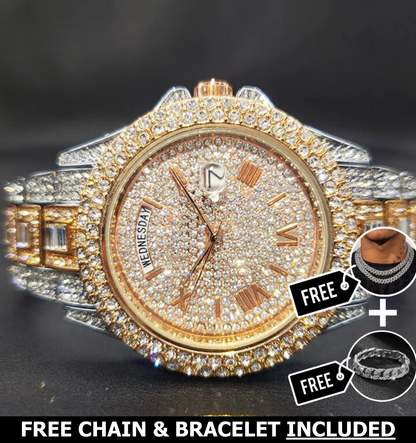 Regal Day-Date Iced Out Watch