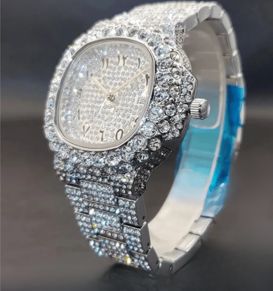 Aquilis Arabic Iced Out Watch
