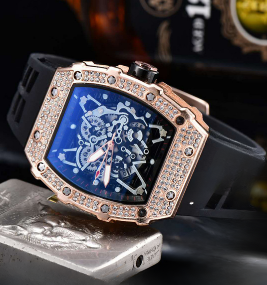 Infinity Skeleton Ice Watch