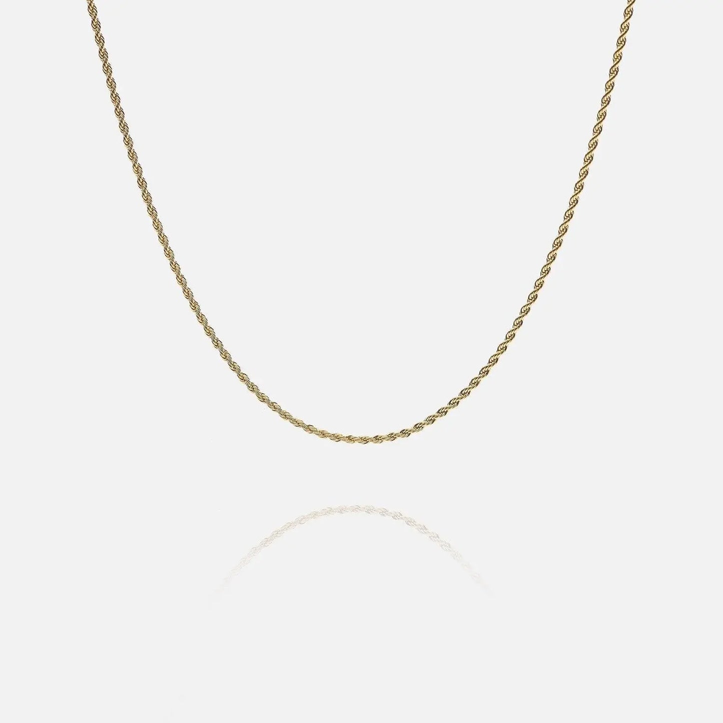2.5MM Rope Chain - Gold - Cartice™LuxuryJewelryGoldSilverWatchBraceletNecklaceChainIced-outCubanMoissaniteTarnish-freeStainlessDurablePremiumShinePlatedStatementDiamondAffordable