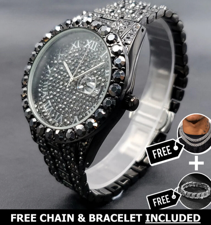 Khalil Classic Iced Out Watch