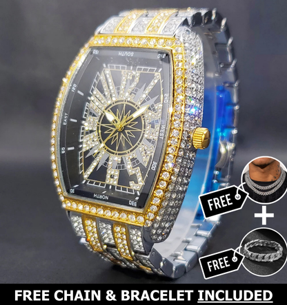 Noir Iced Out Watch