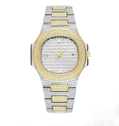 Citrine Iced Out Watch