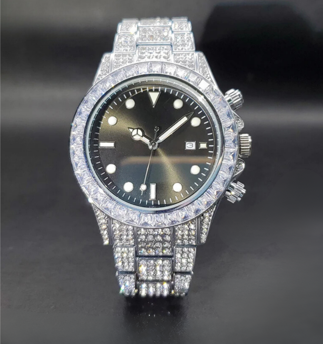 Noir Baguette Watch