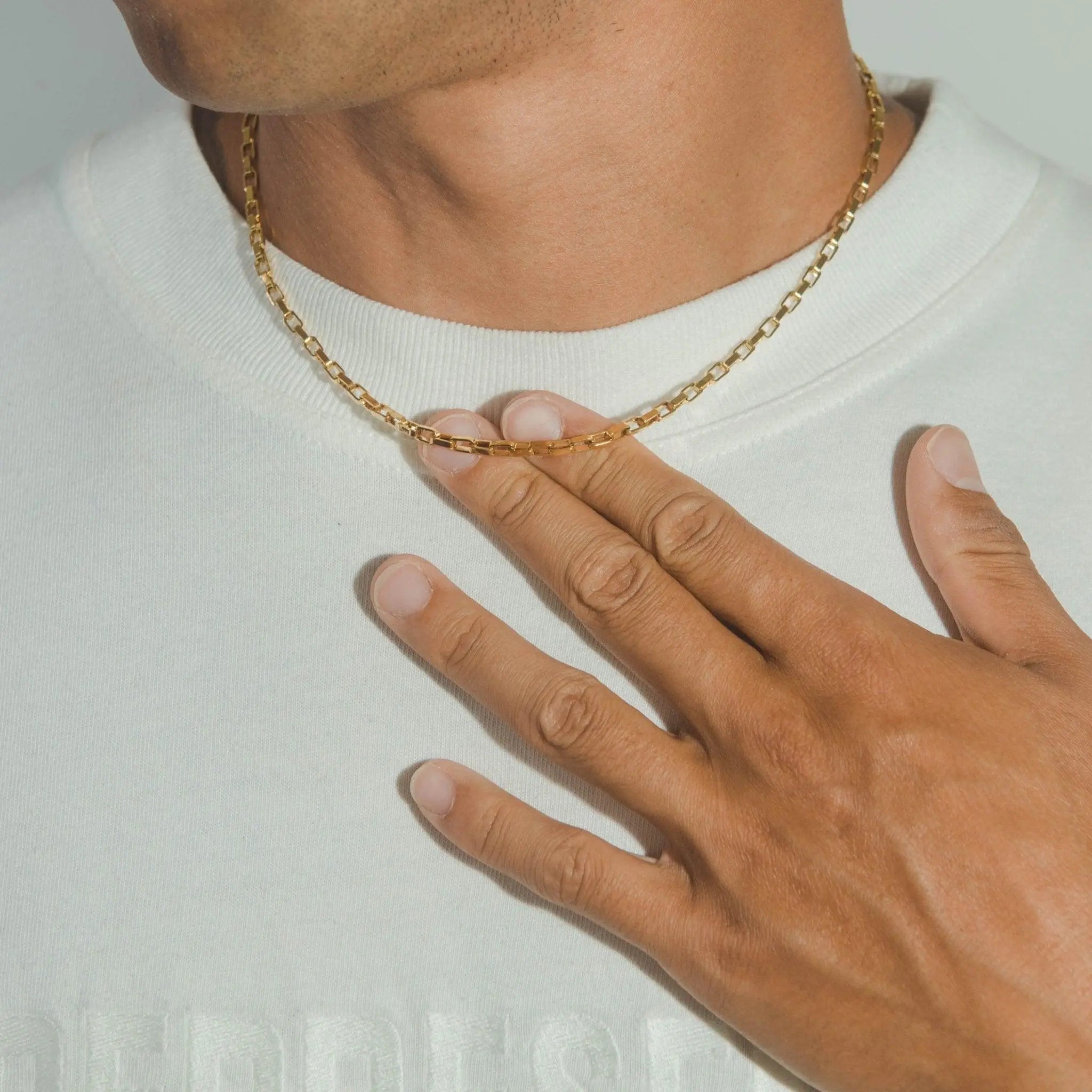 Edge Chain 3mm Edge Chain - Gold - Cartice™-jewelry