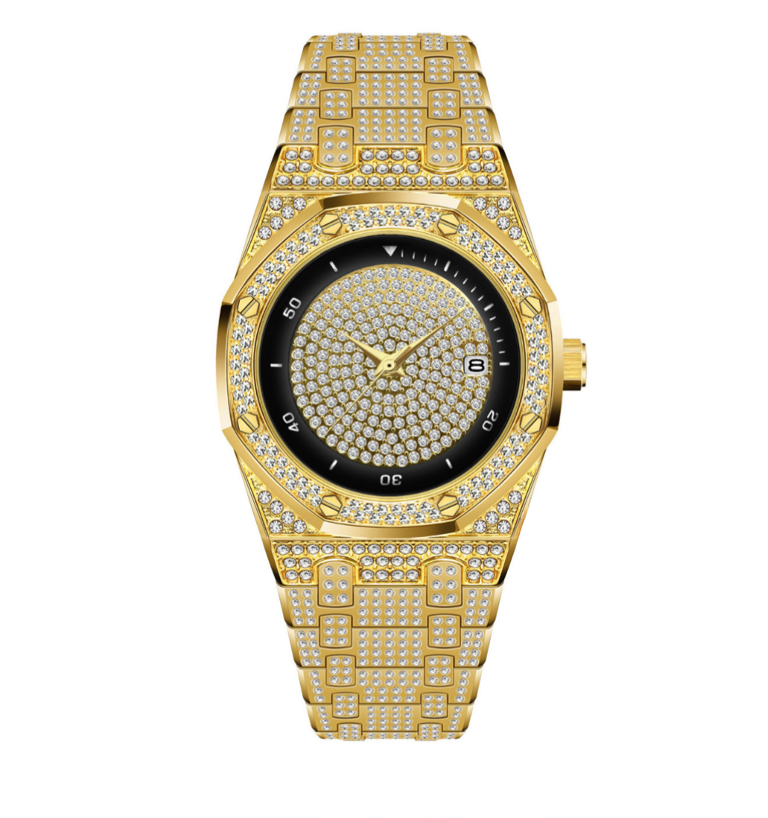 Midas Iced Out Watch