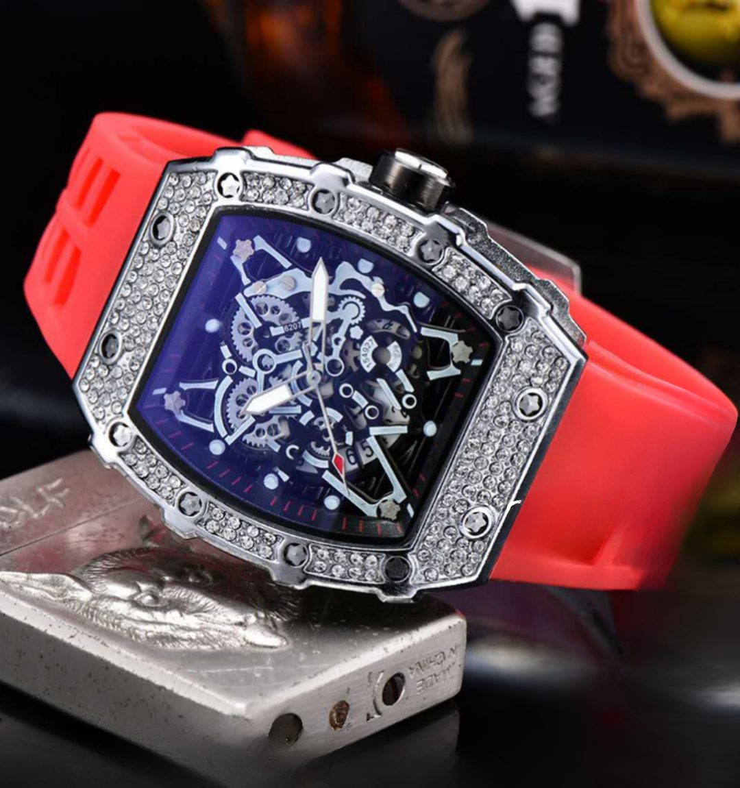 Infinity Skeleton Ice Watch