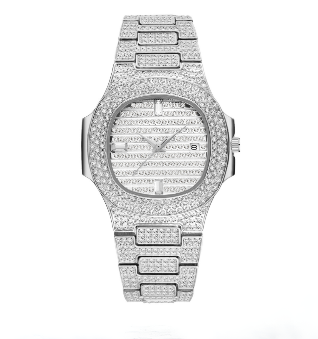 Citrine Iced Out Watch