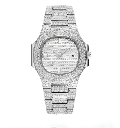 Citrine Iced Out Watch