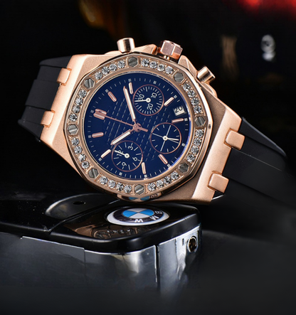 Royale Ice Bezel Chronograph Watch