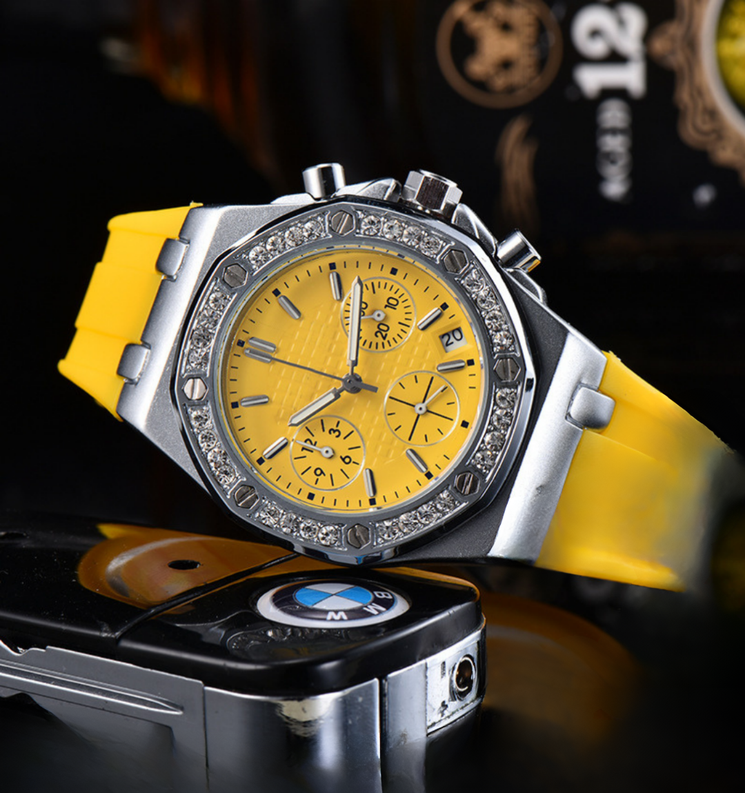 Royale Ice Bezel Chronograph Watch