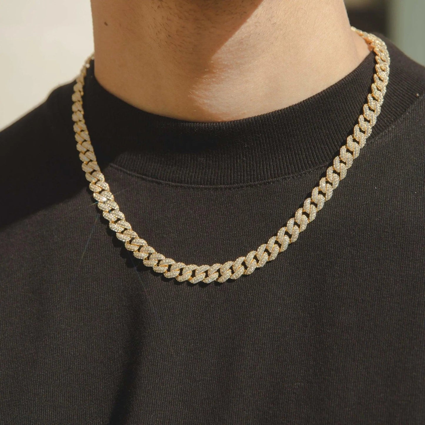 9mm Iced Cuban Link Chain