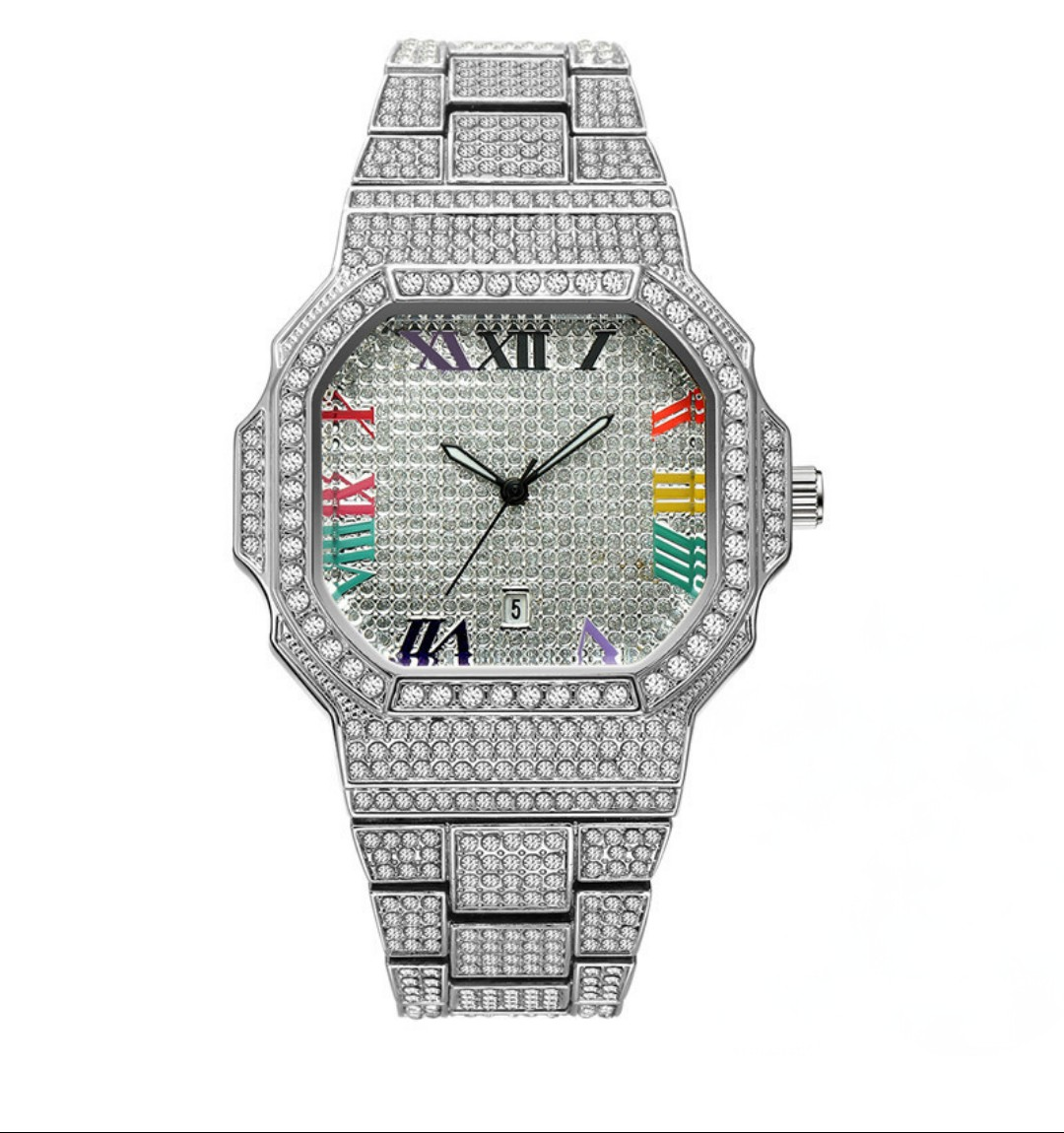 Prestige Rainbow Iced Out Watch