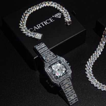 Skeleton VVS Iced Out Watch